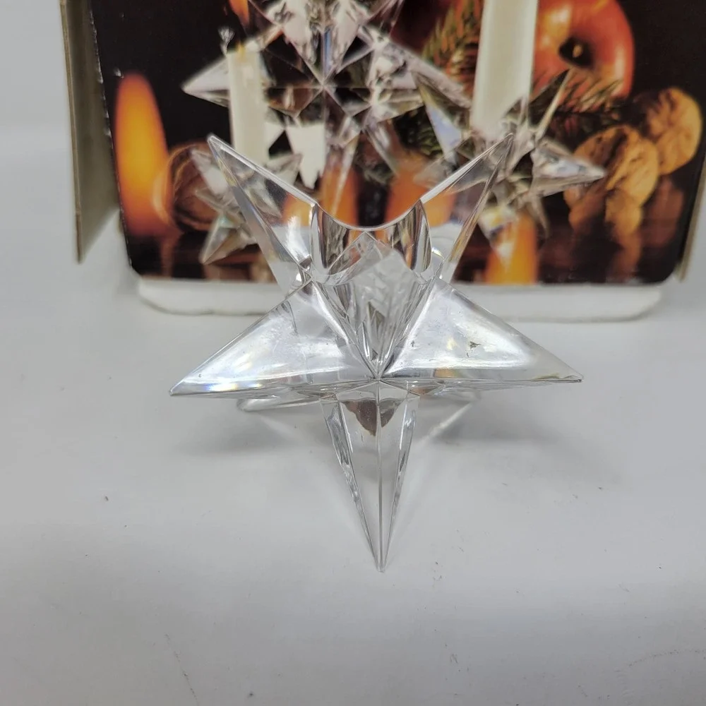 Rosenthal Studio-Linie Kosta-Sterne Crystal Star Candle Holder Vicke Lindstrand‎